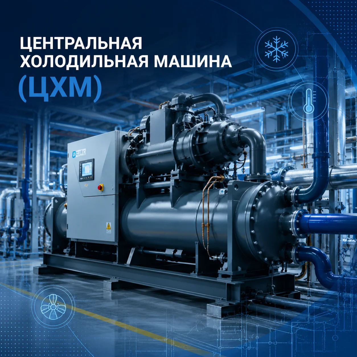Центральная холодильная машина (ЦХМ): устройство, схемы, преимущества