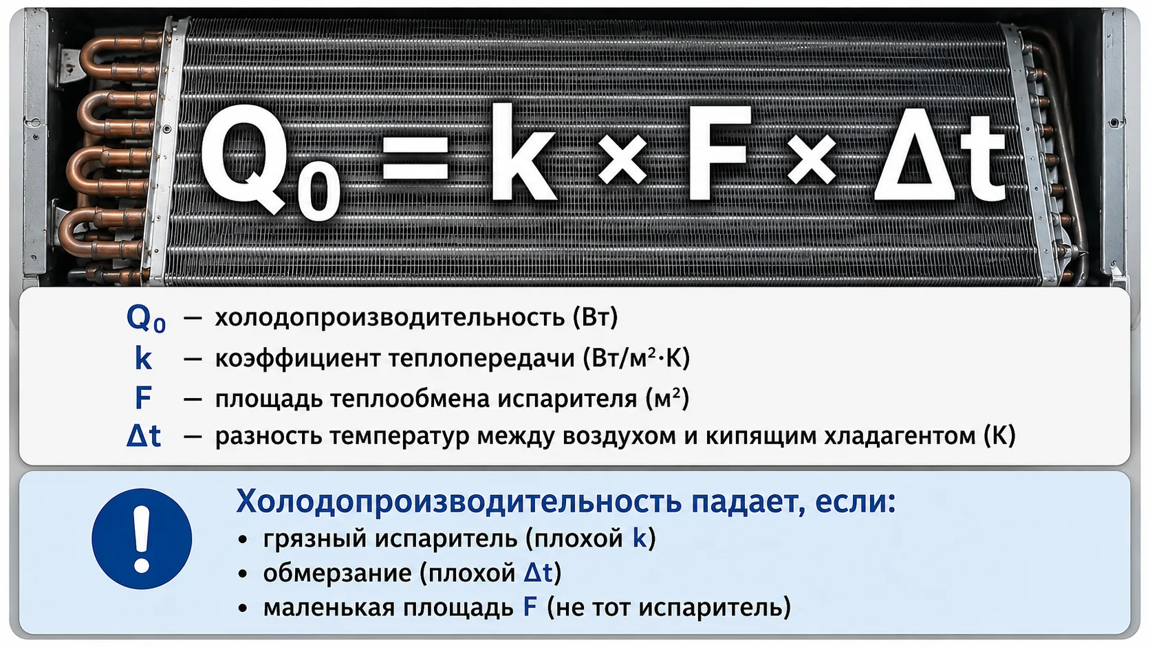 Холодопроизводительность холодильной системы: физический смысл, расчёт и практическое значение